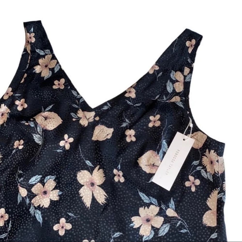 SOLD đNWT Rebecca Taylor Silk Daniella Floral Tank - Picture 5 of 9